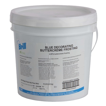 Brill Decorating Icing Blue Transmart Pail 14lbs 10202856